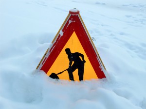 sign dangers of snow removal